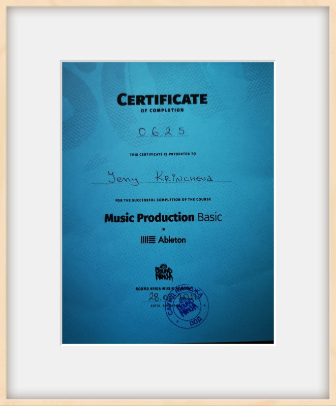 I Have Successfully Completed The Music Production - Part 1 Program